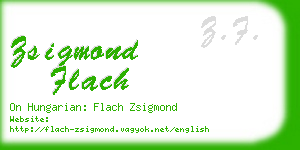 zsigmond flach business card